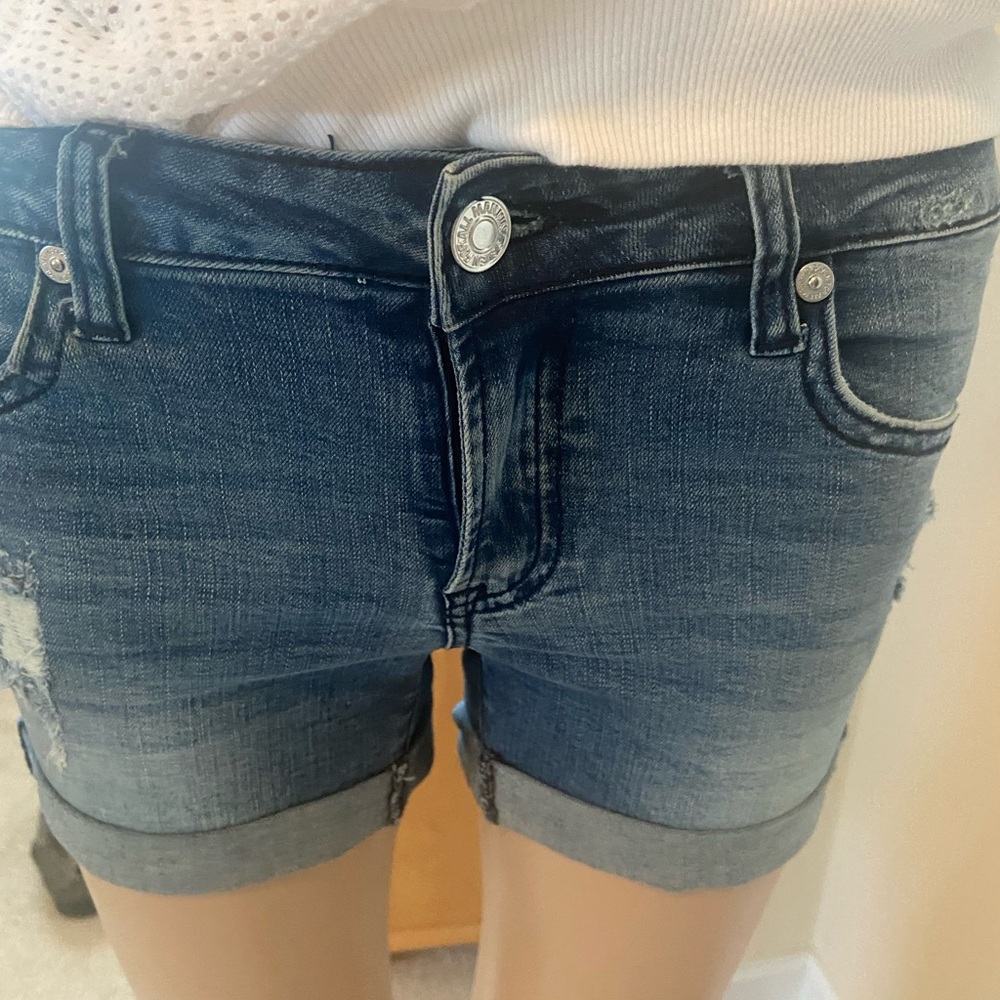 7 For All Mankind Blue Jean Shorts Casual Wear